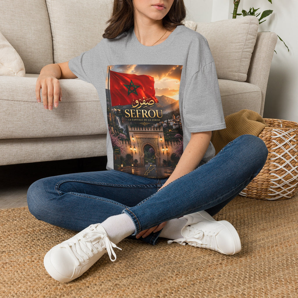 Sefrou Flag T-Shirt — Moroccan City Pride Tee
