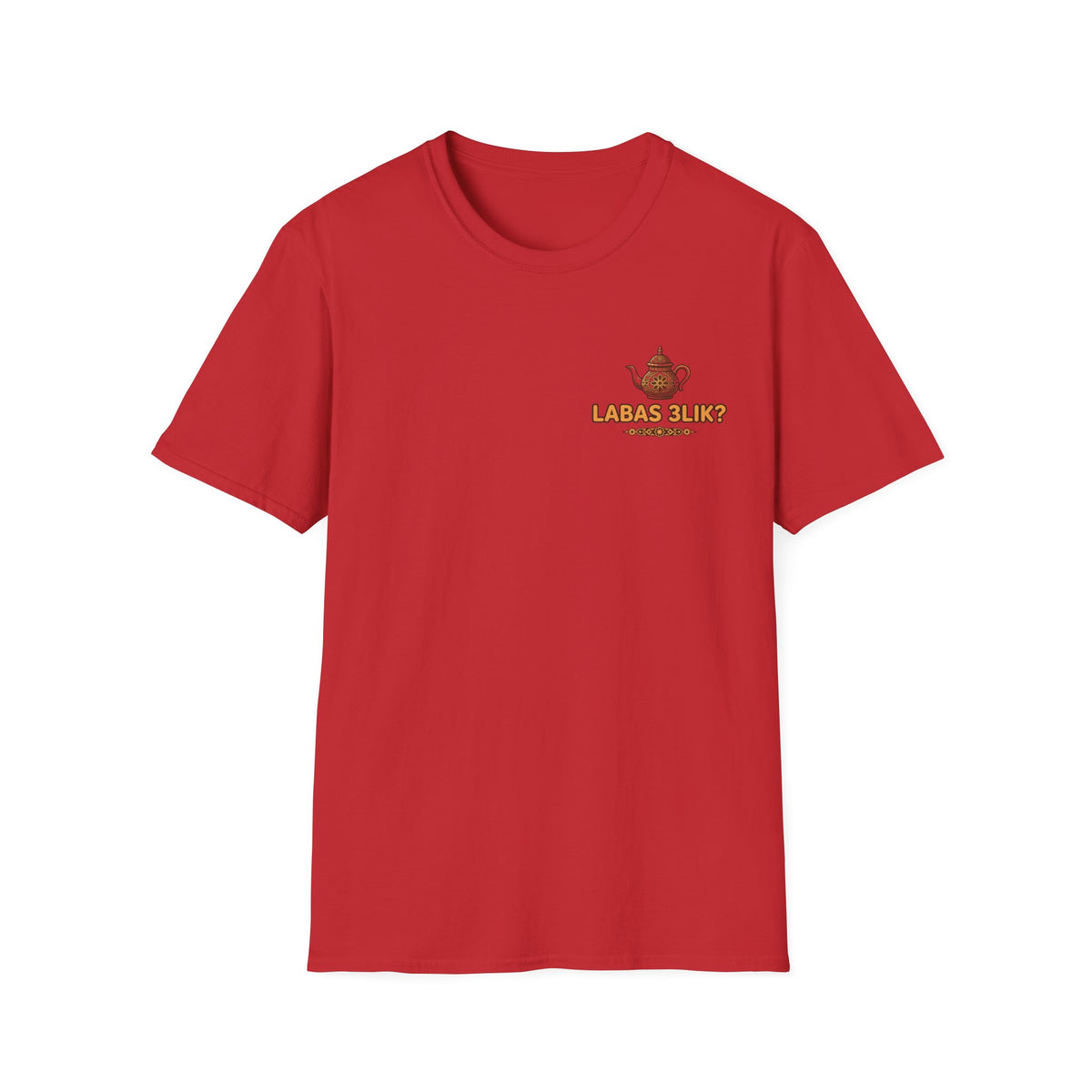 Labas 3lik ? T-Shirt Graphique Théière — Tee Cosy Salutation Lituanienne - LUMÏA