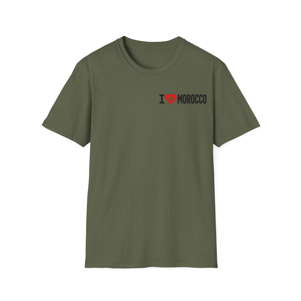 T-Shirt — I  Morocco Minimal Chest Logo Tee