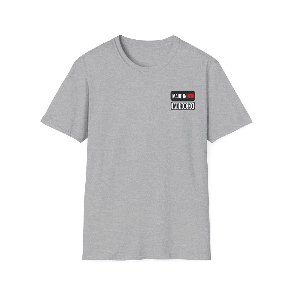 T-shirt Made in Morocco — Écusson drapeau marocain
