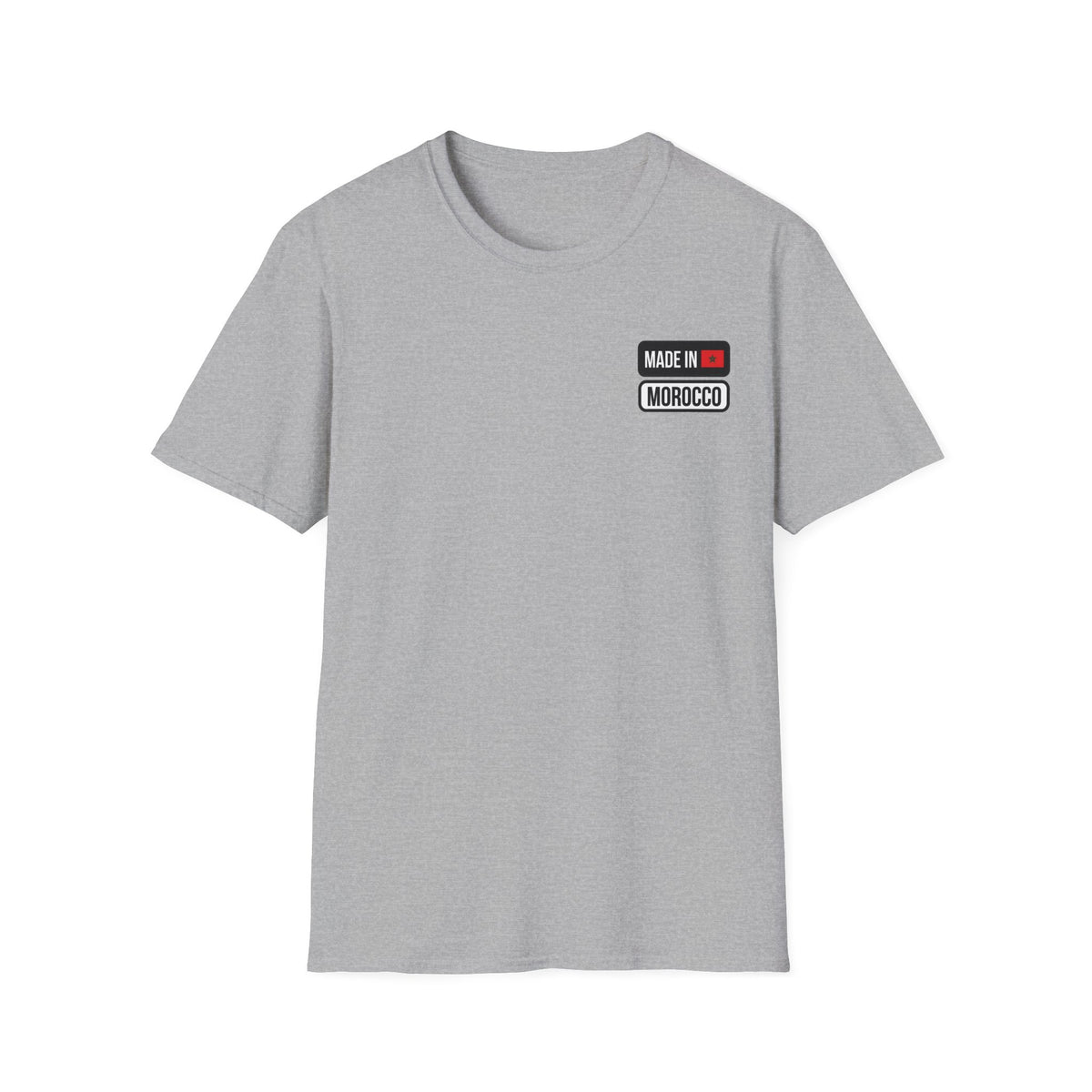T-shirt Made in Morocco — Écusson drapeau marocain