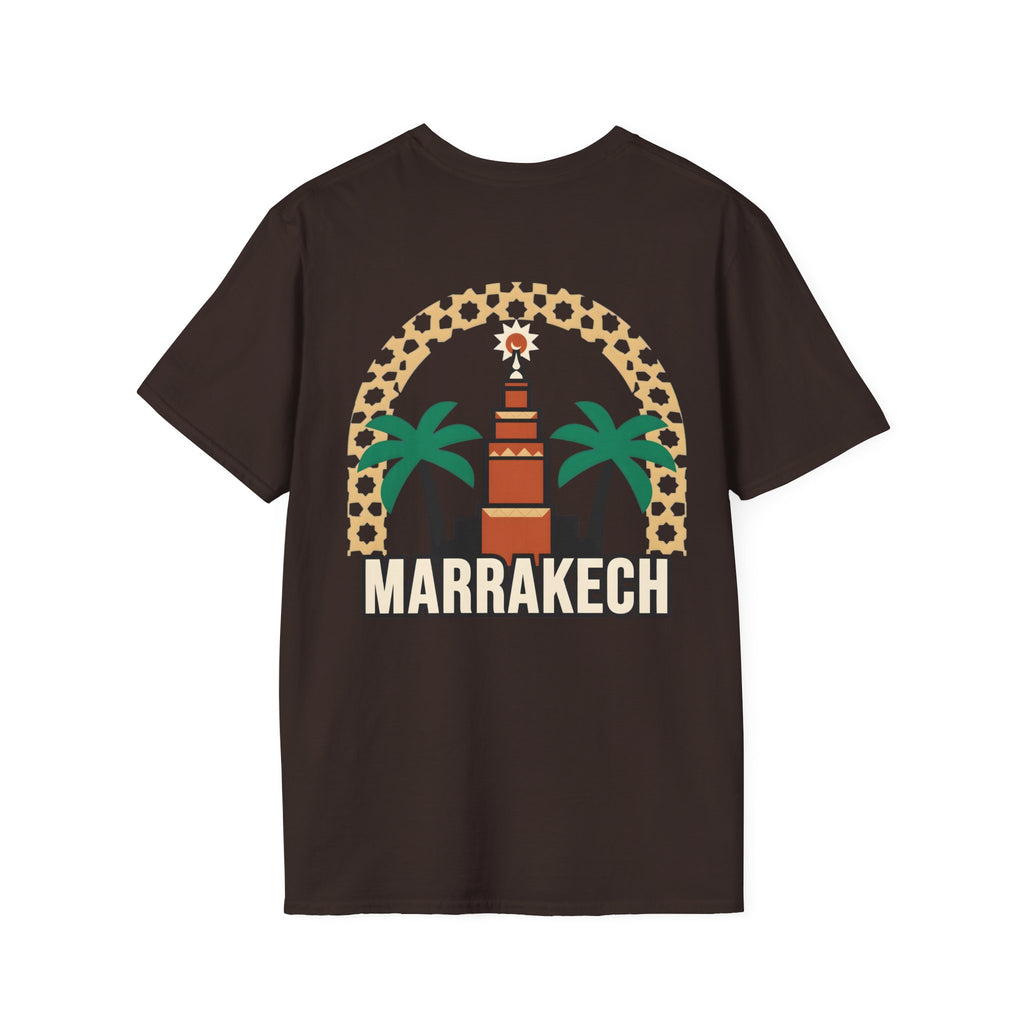 T-shirt Marrakech Palmiers — Souvenir de voyage au Maroc
