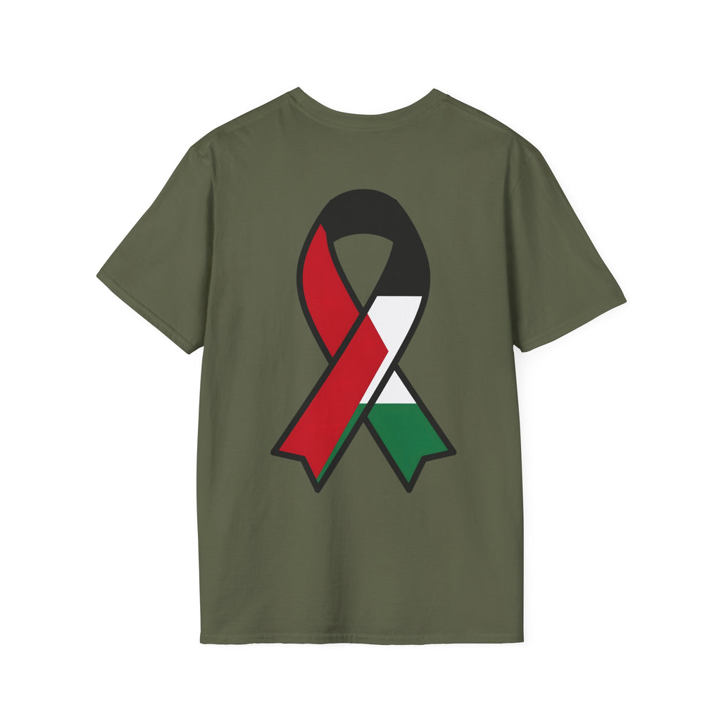 T-shirt Ruban de solidarité, rouge noir et vert - LUMÏA