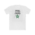 "Bzzaf 3la Mok L'Mghrib" Moroccan Pride T-Shirt — Arabic Phrase Tee with Green Star