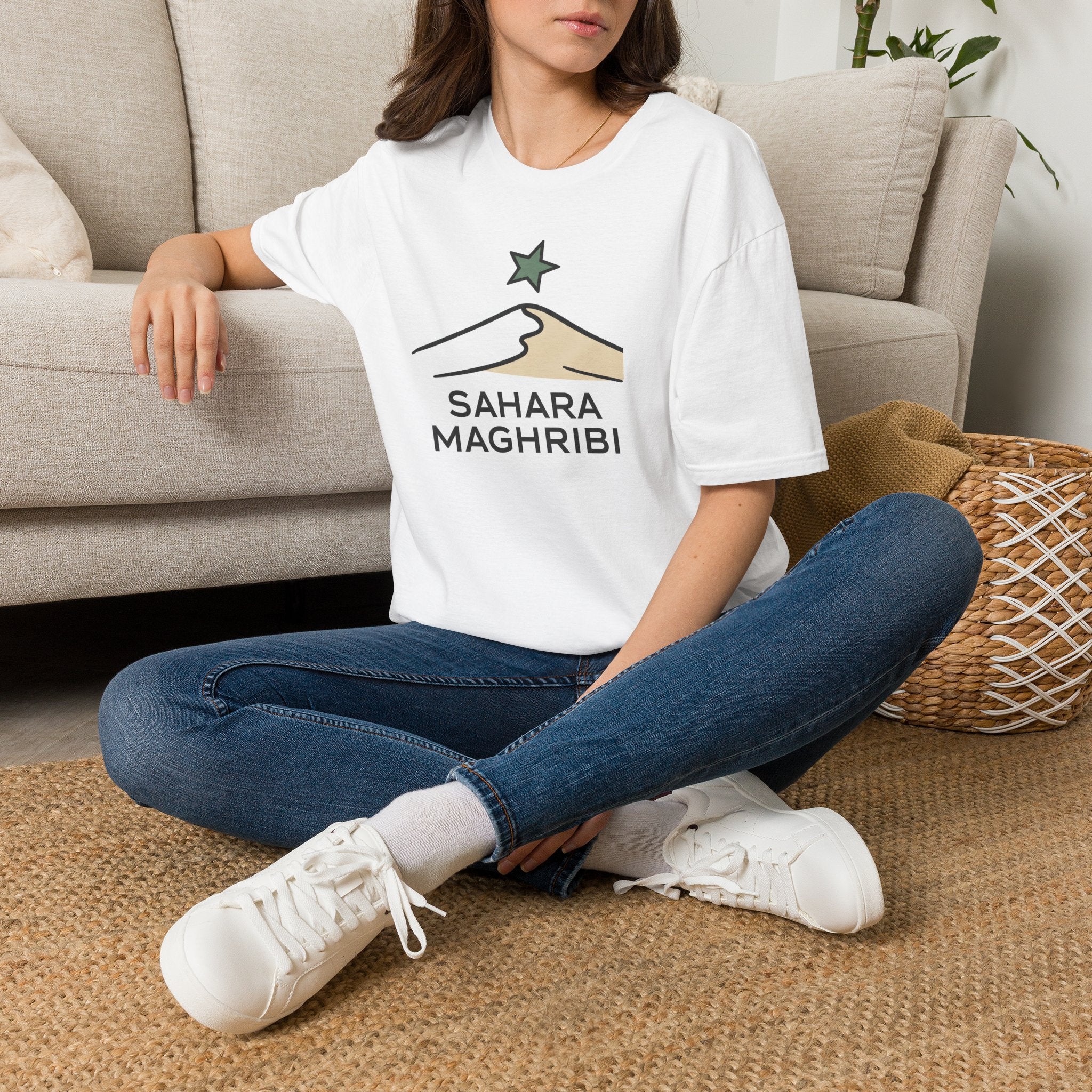 Sahara Maghribi Graphic T‑Shirt — North African Pride Desert Emblem