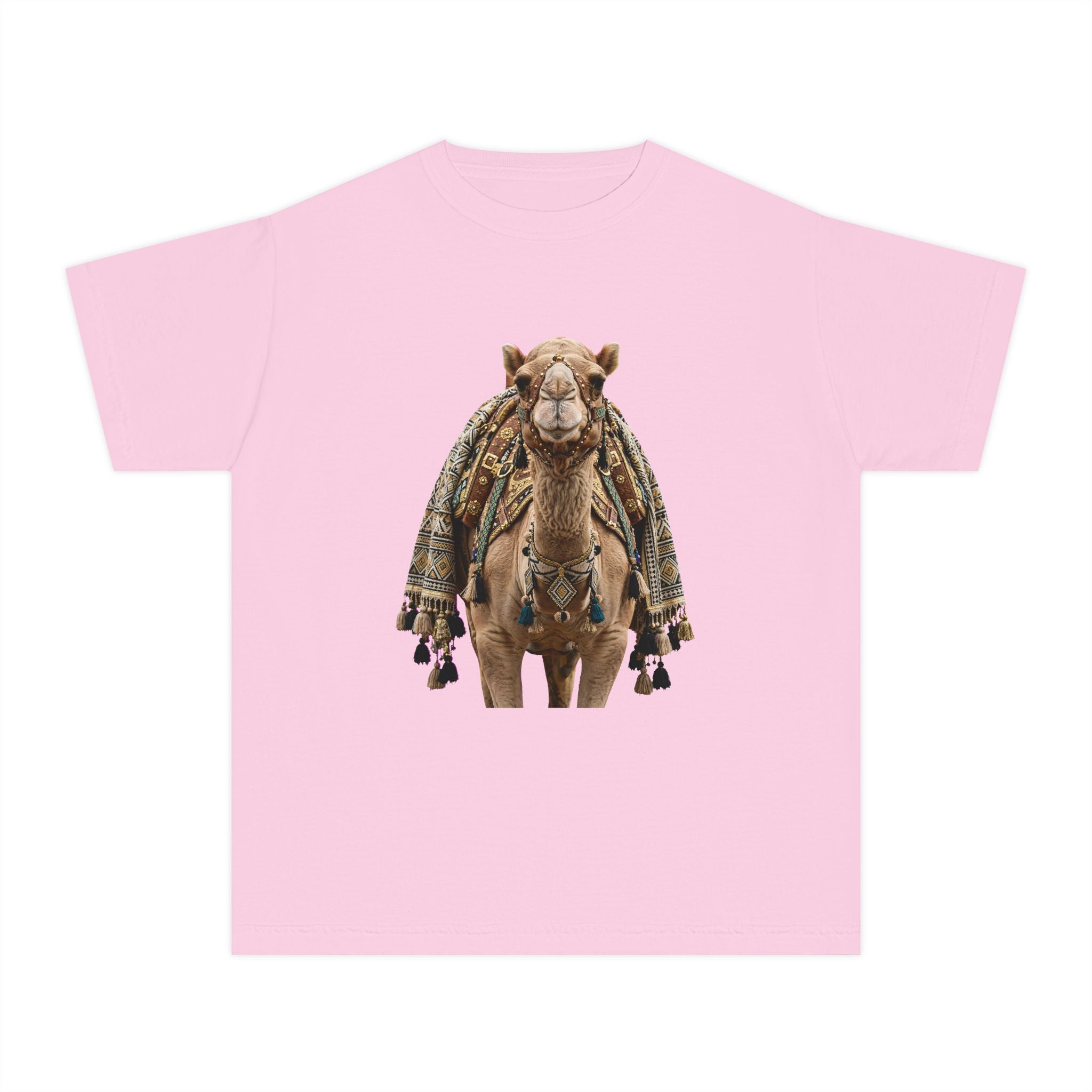 Youth Tee — Cute Camel Graphic Shirt (Boho Desert Vibe)