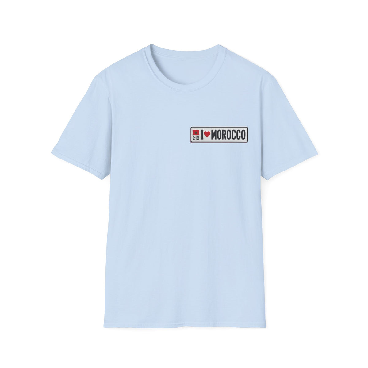 I Morocco License Plate T-Shirt - LUMÏA