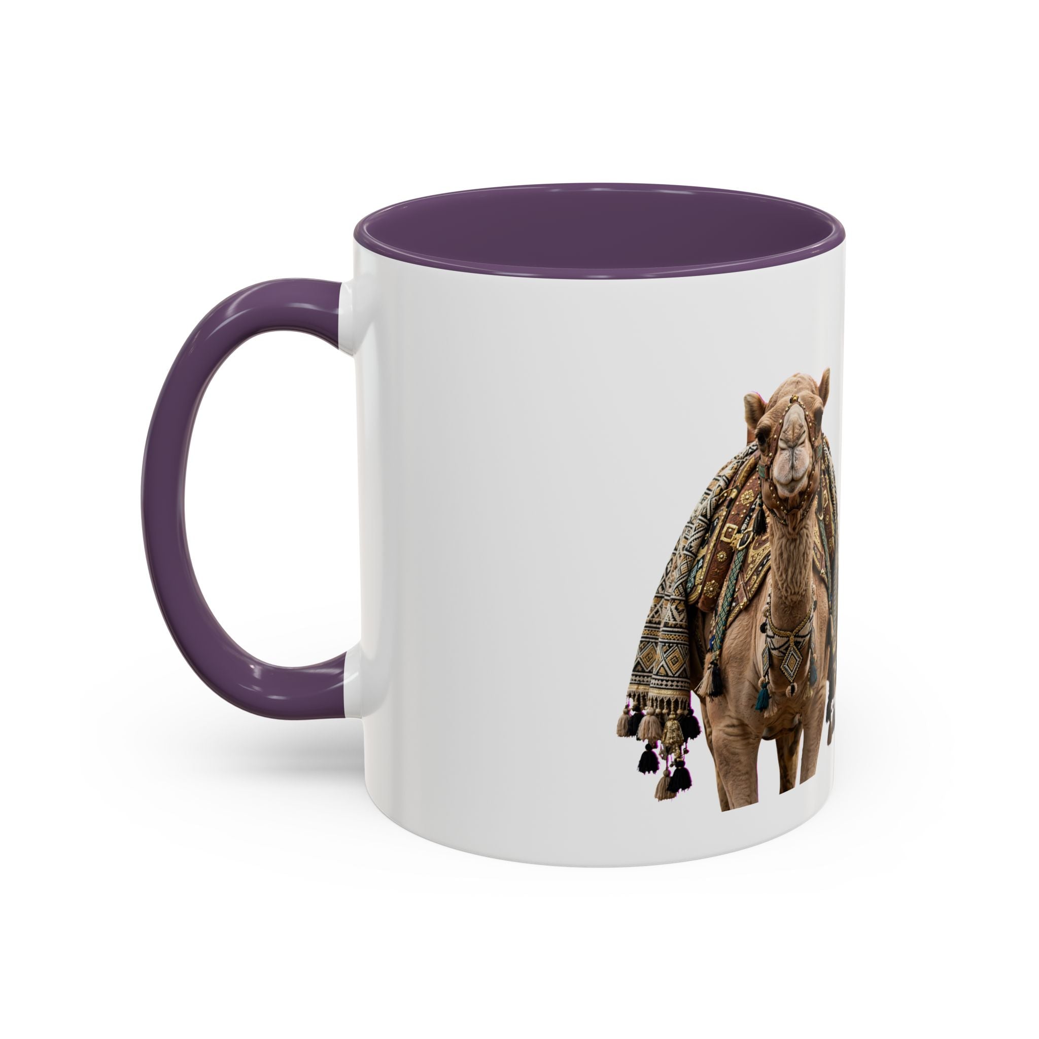 Boho Camel & Palm Accent Coffee Mug – 11/15oz Rustic Desert Travel Tea Cup