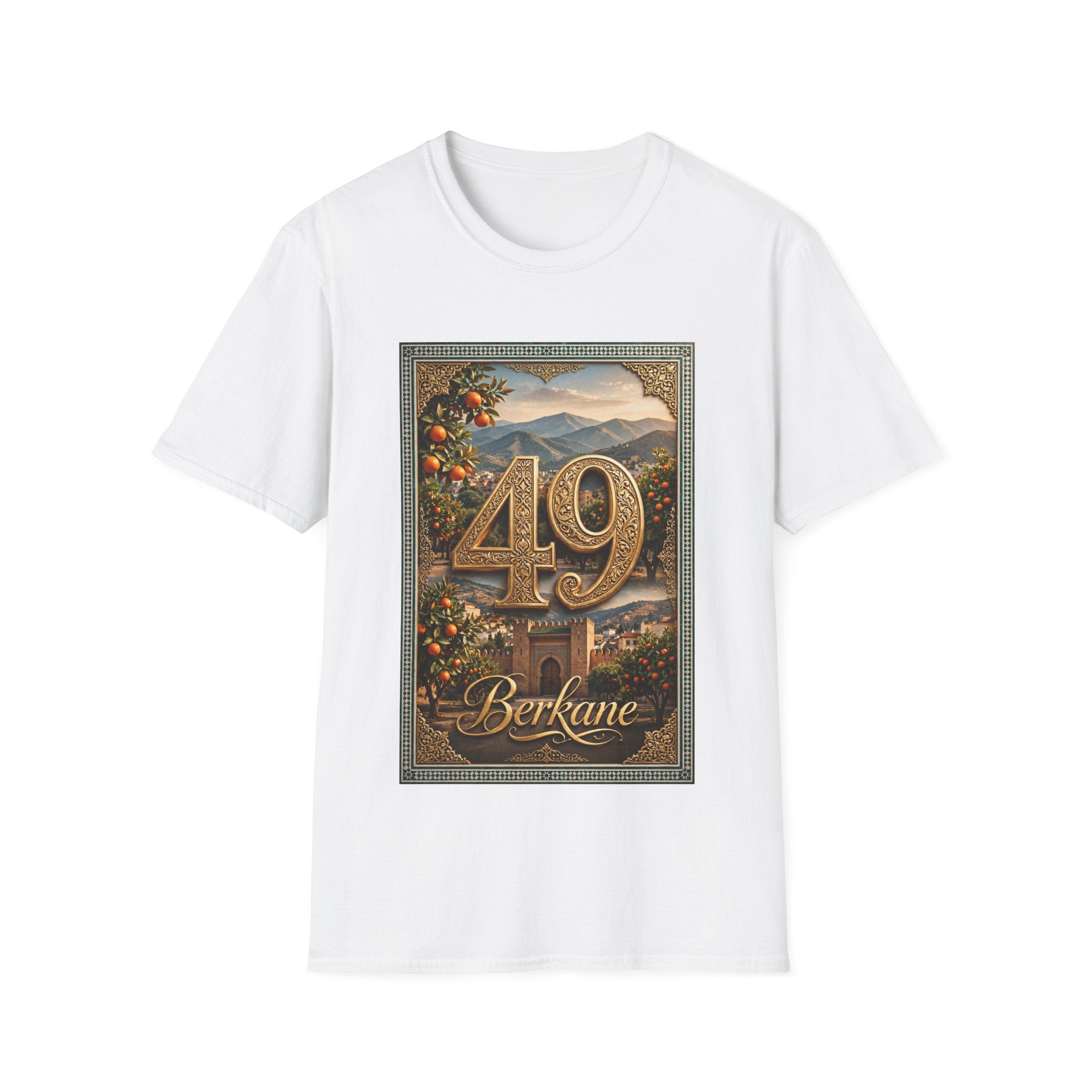 Vintage Floral Number T‑Shirt — Personalized 40/49 Birthday Tee