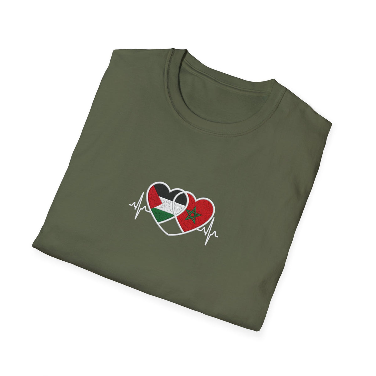 T-shirt Cœurs Maroc Palestine - LUMÏA