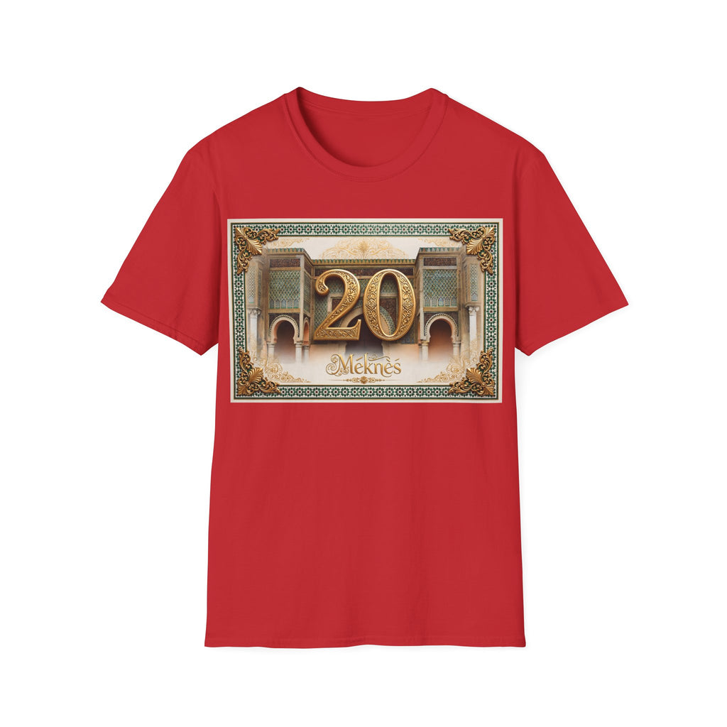 20th Birthday Moroccan Palace T-Shirt — Gold Zellige Anniversary Graphic Tee - LUMÏA