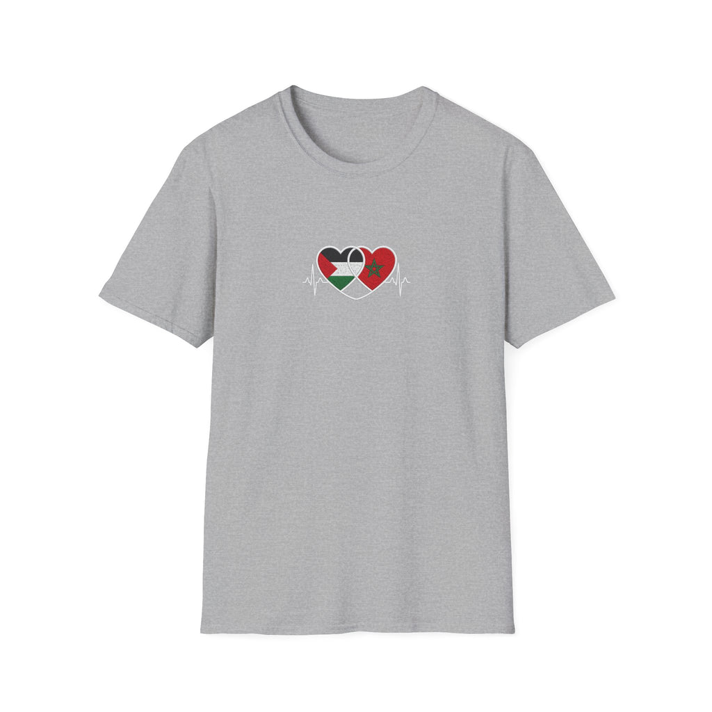 T-shirt Cœurs Maroc Palestine - LUMÏA