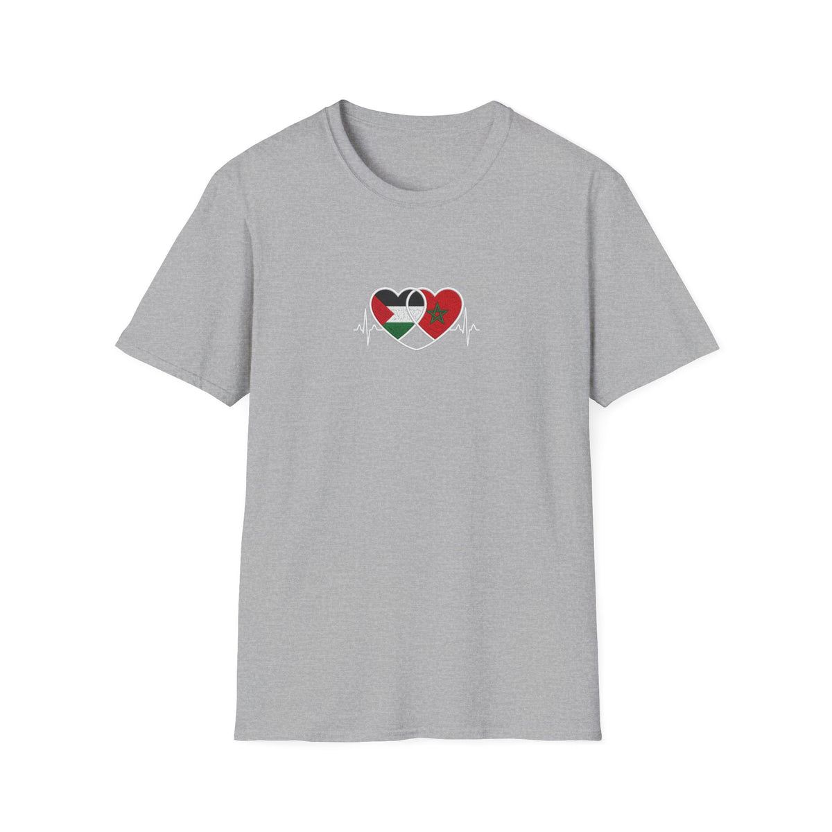 T-shirt Cœurs Maroc Palestine - LUMÏA