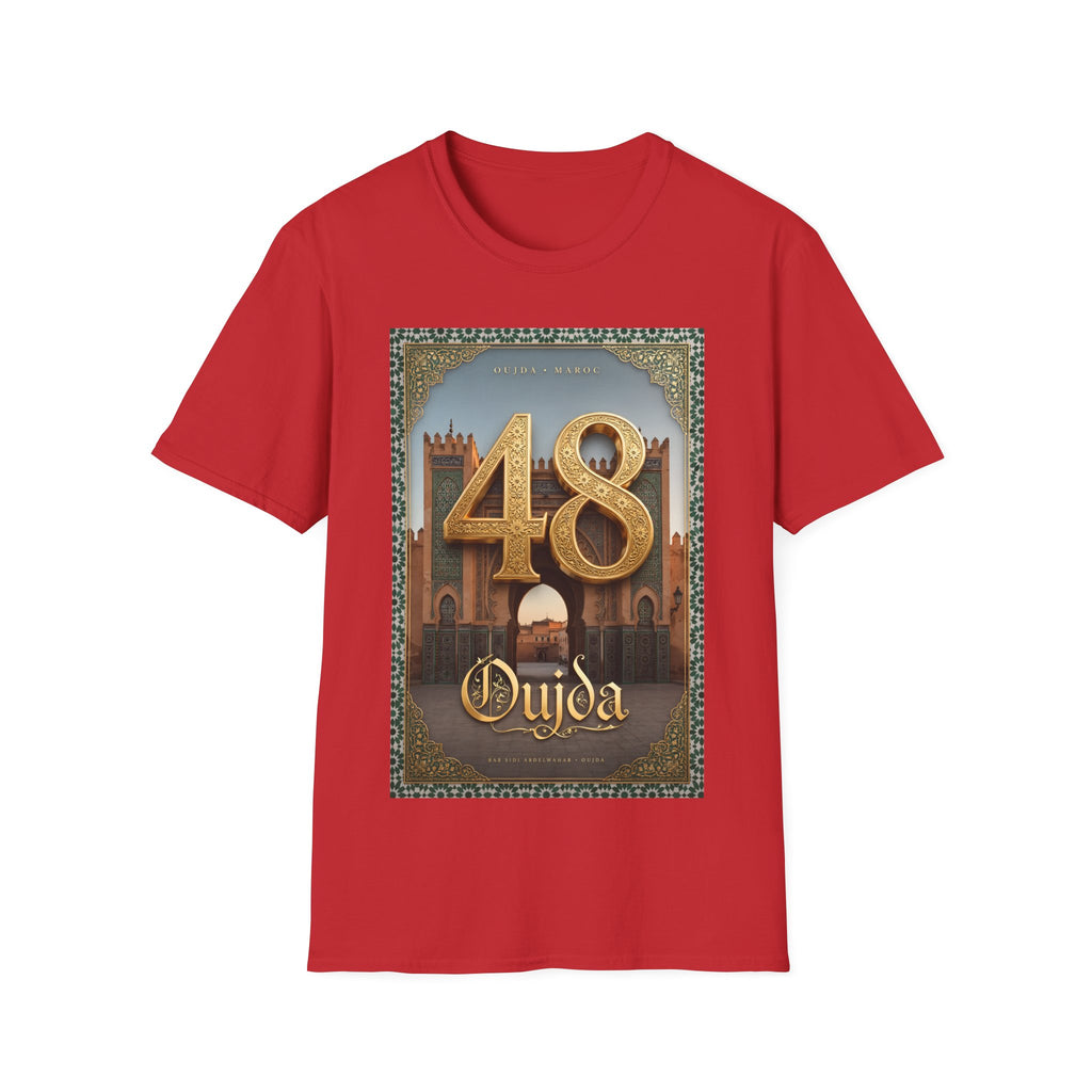 48 Oujda Souvenir T-Shirt — Vintage Moroccan Cityscape Tee