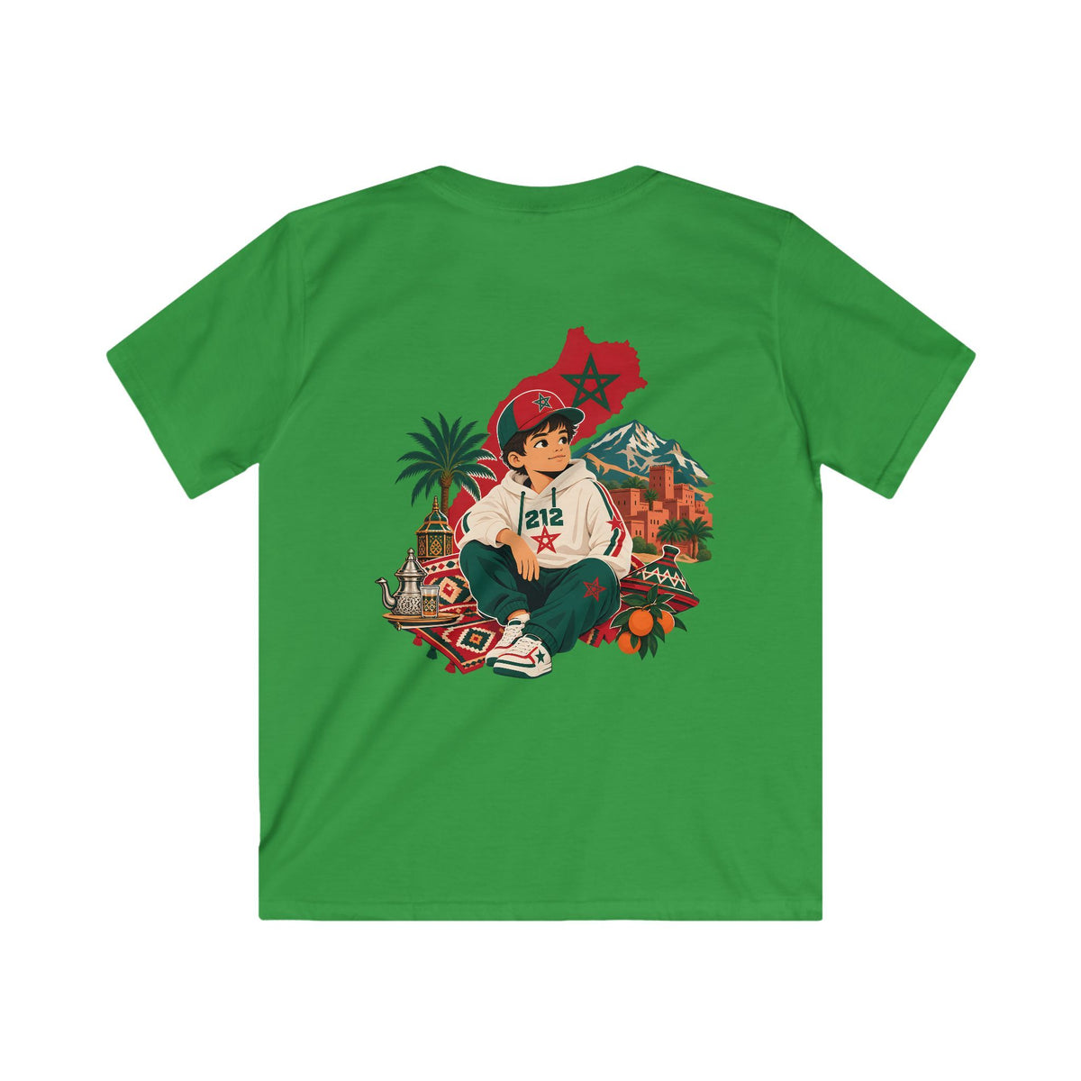 T-shirt enfant marocain — 212 Alhamdulillah