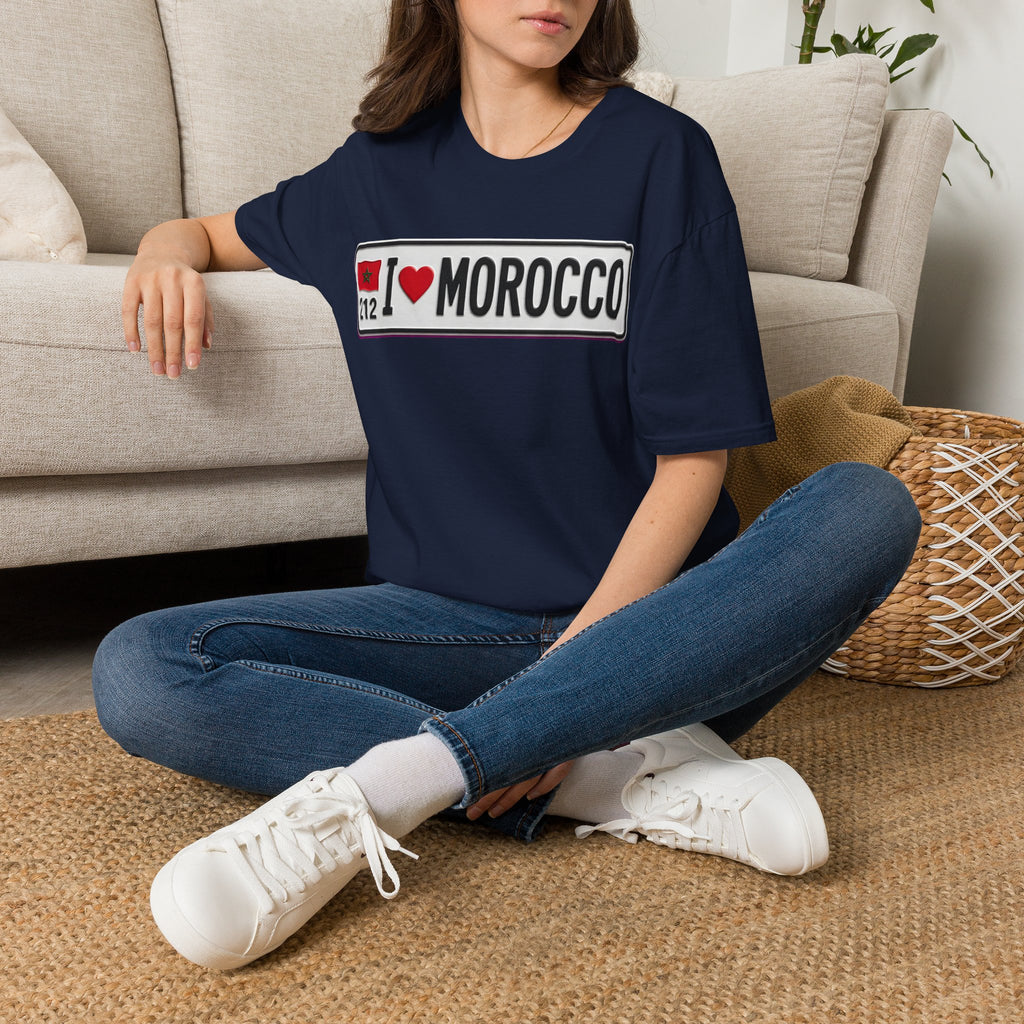 I  Morocco T-Shirt — Passport Plate Travel Tee
