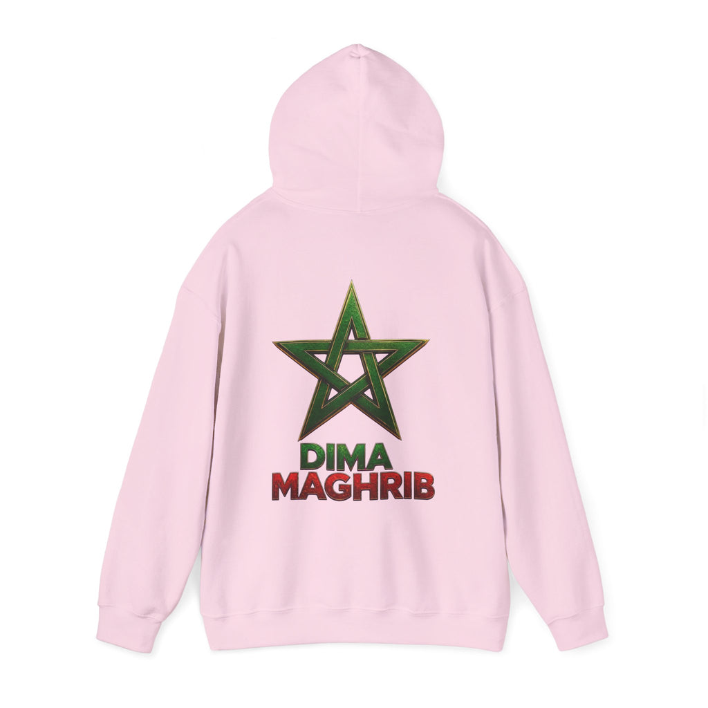 Dima Maghrib Star Hoodie – Moroccan Pride Graphic Pullover - LUMÏA