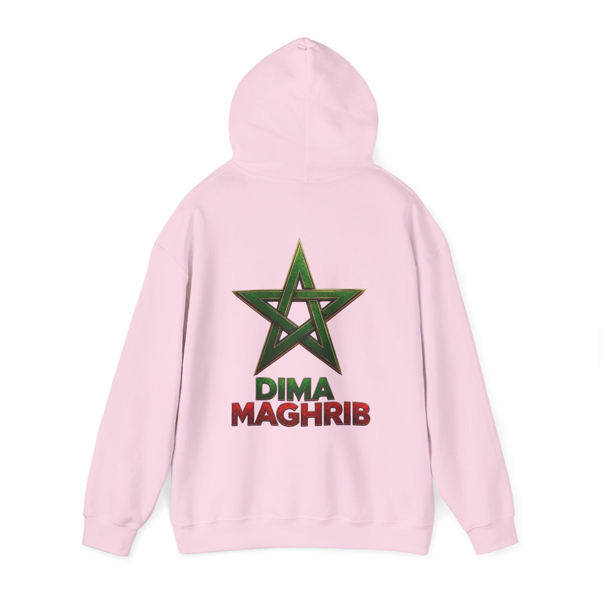Dima Maghrib Star Hoodie – Moroccan Pride Graphic Pullover - LUMÏA