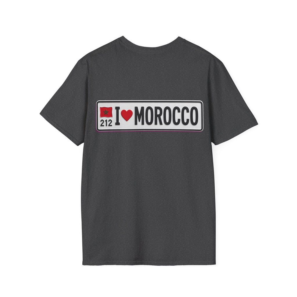 Morocco 212 License Plate T-Shirt — Minimal Vintage Auto Tee