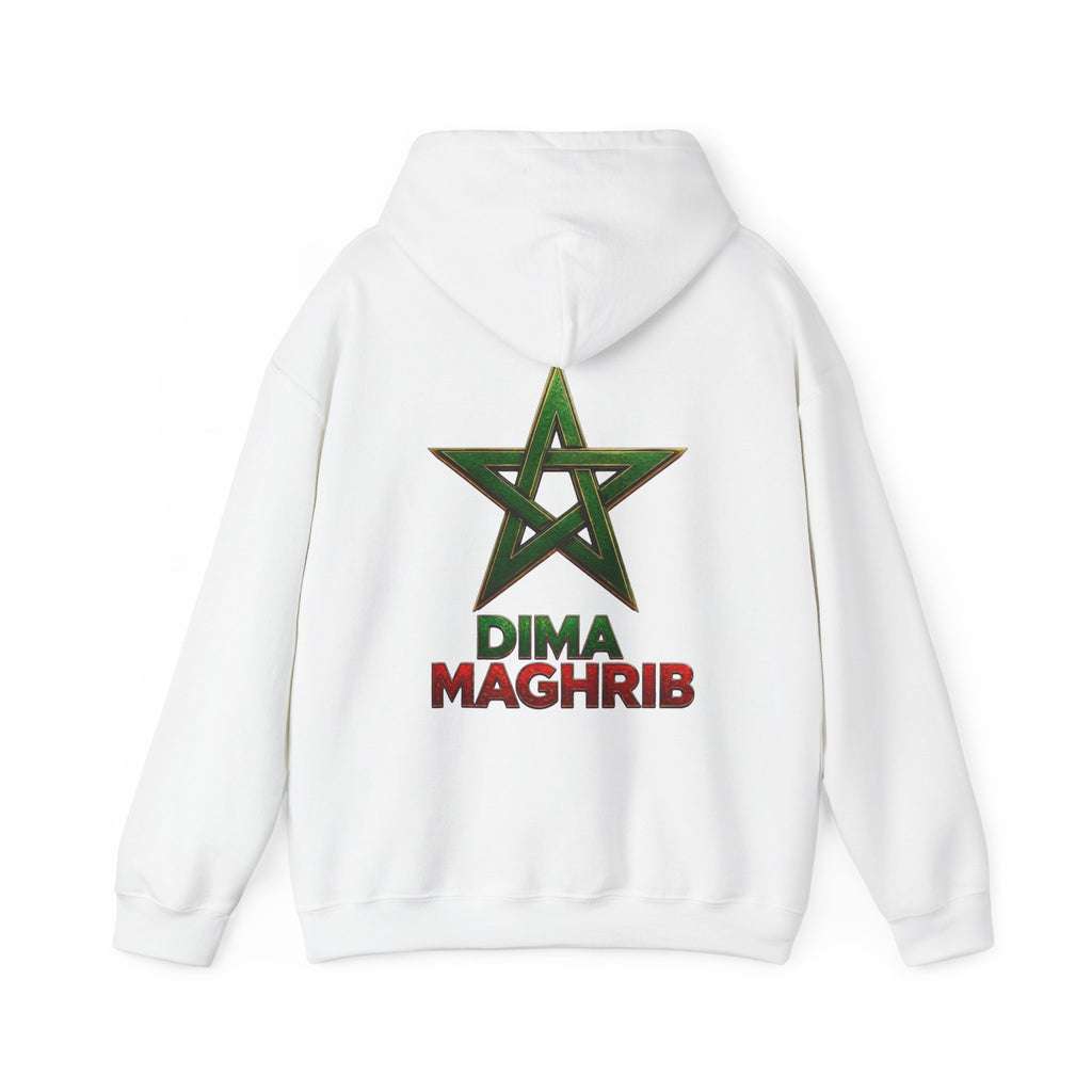 Dima Maghrib Star Hoodie – Moroccan Pride Graphic Pullover - LUMÏA
