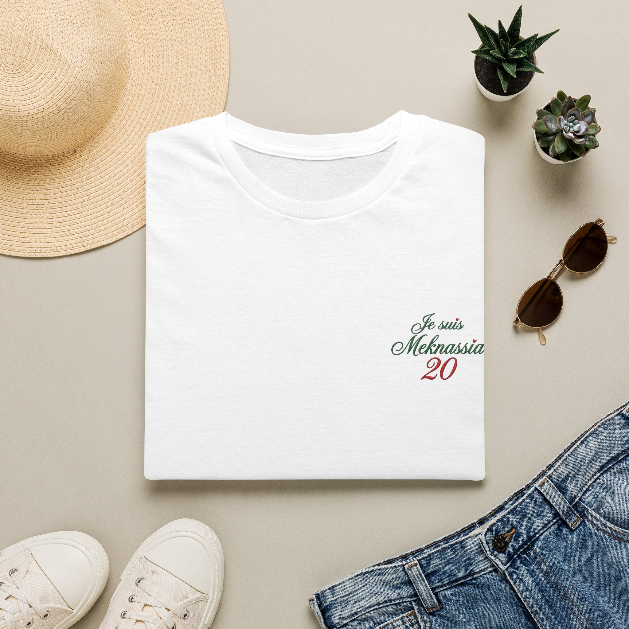 T-Shirt « Je suis Meknassia 20 » — Tee Casual Français-Arabe LUMÏA - LUMÏA