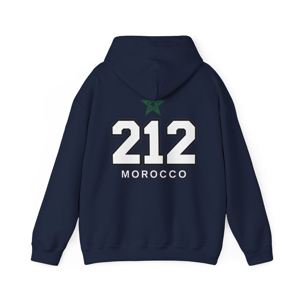 Hoodie Morocco 212 — Sweat à Capuche Vintage Numéro Maroc - LUMÏA