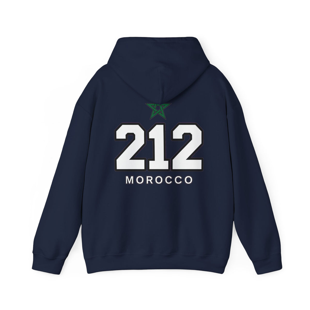 Hoodie Morocco 212 — Sweat à Capuche Vintage Numéro Maroc - LUMÏA