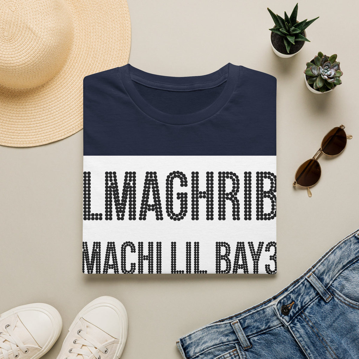 Moroccan Archway T-Shirt — Palm & Mosaic Graphic Tee - LUMÏA