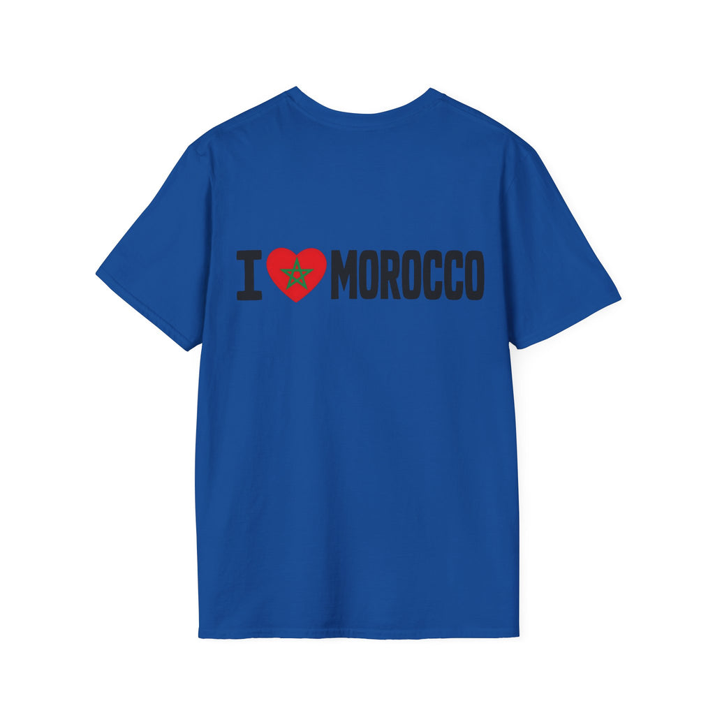 T-Shirt — Morocco 212 Minimal License Plate Design