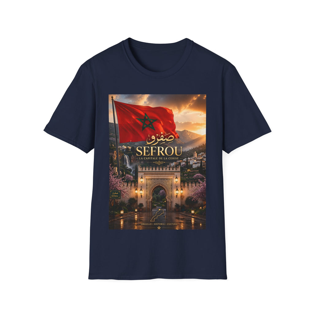 Sefrou Flag T-Shirt — Moroccan City Pride Tee