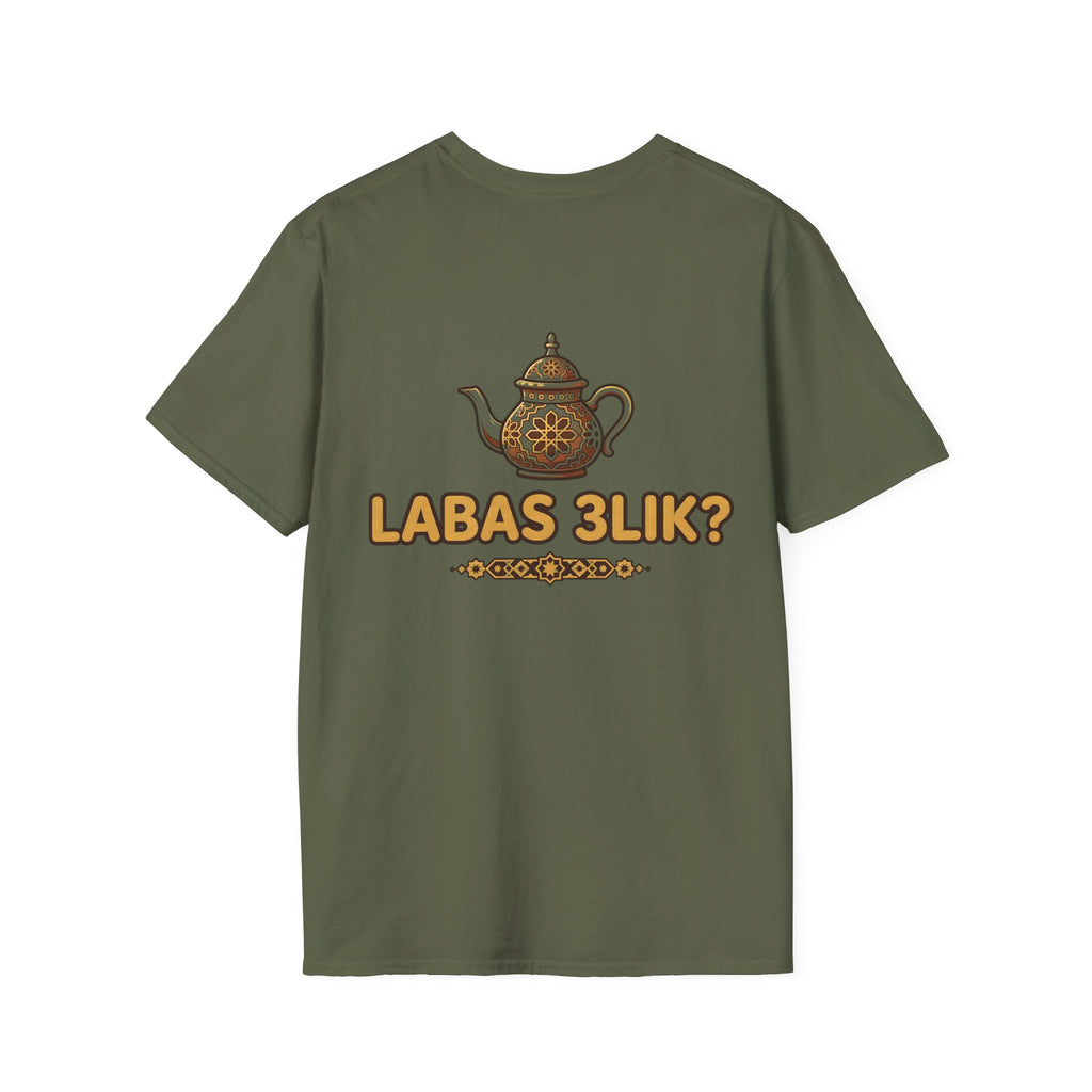 Labas 3lik ? T-Shirt Graphique Théière — Tee Cosy Salutation Lituanienne - LUMÏA