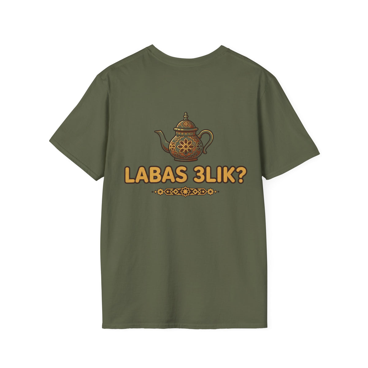 Labas 3lik ? T-Shirt Graphique Théière — Tee Cosy Salutation Lituanienne - LUMÏA