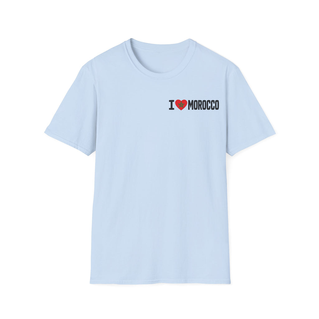T-Shirt — I  Morocco Minimal Chest Logo Tee