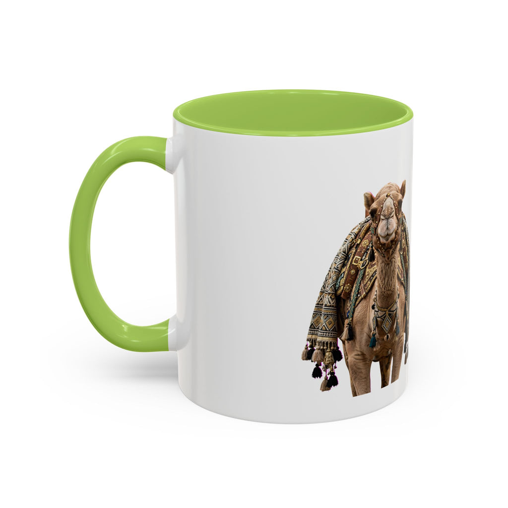 Boho Camel & Palm Accent Coffee Mug – 11/15oz Rustic Desert Travel Tea Cup
