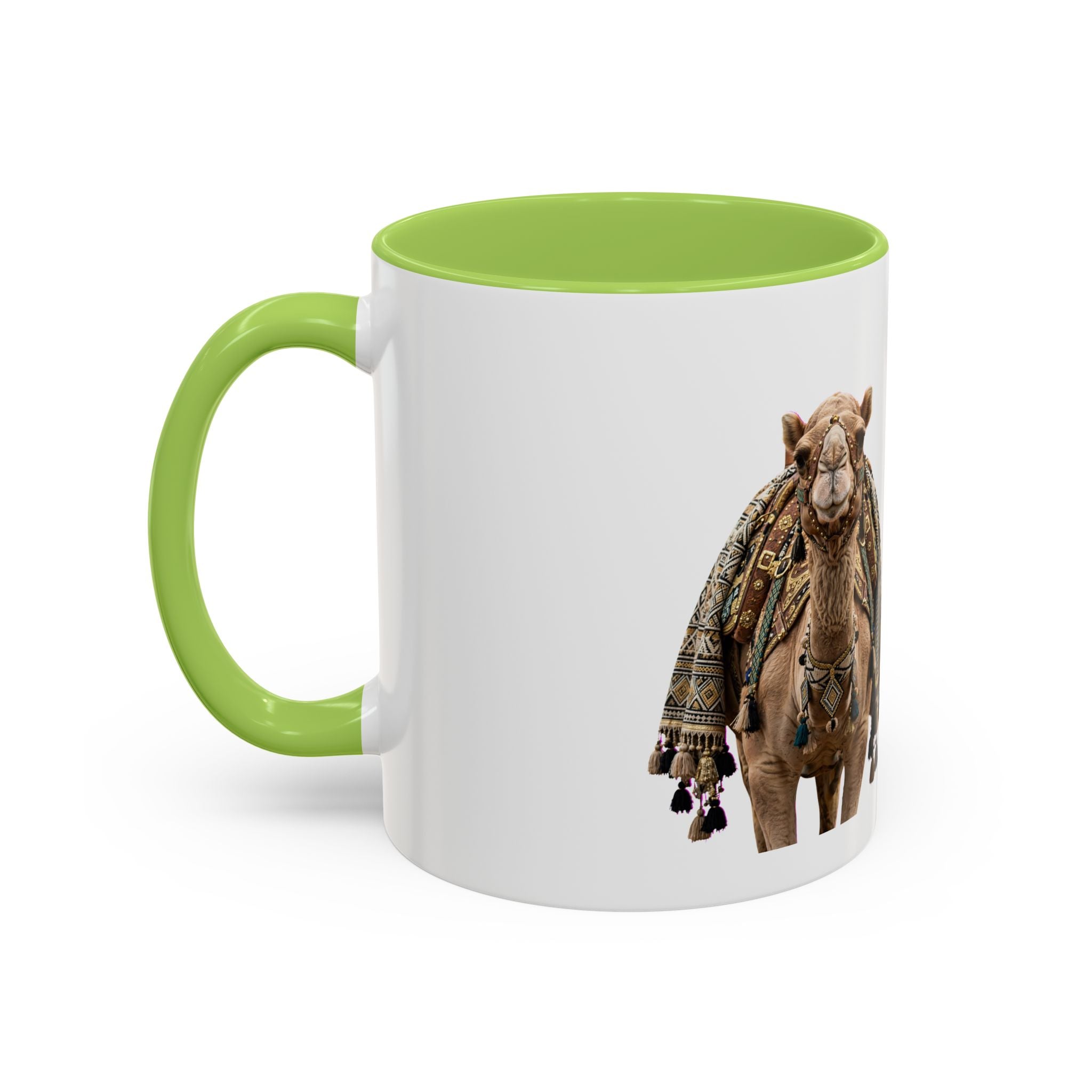 Boho Camel & Palm Accent Coffee Mug – 11/15oz Rustic Desert Travel Tea Cup