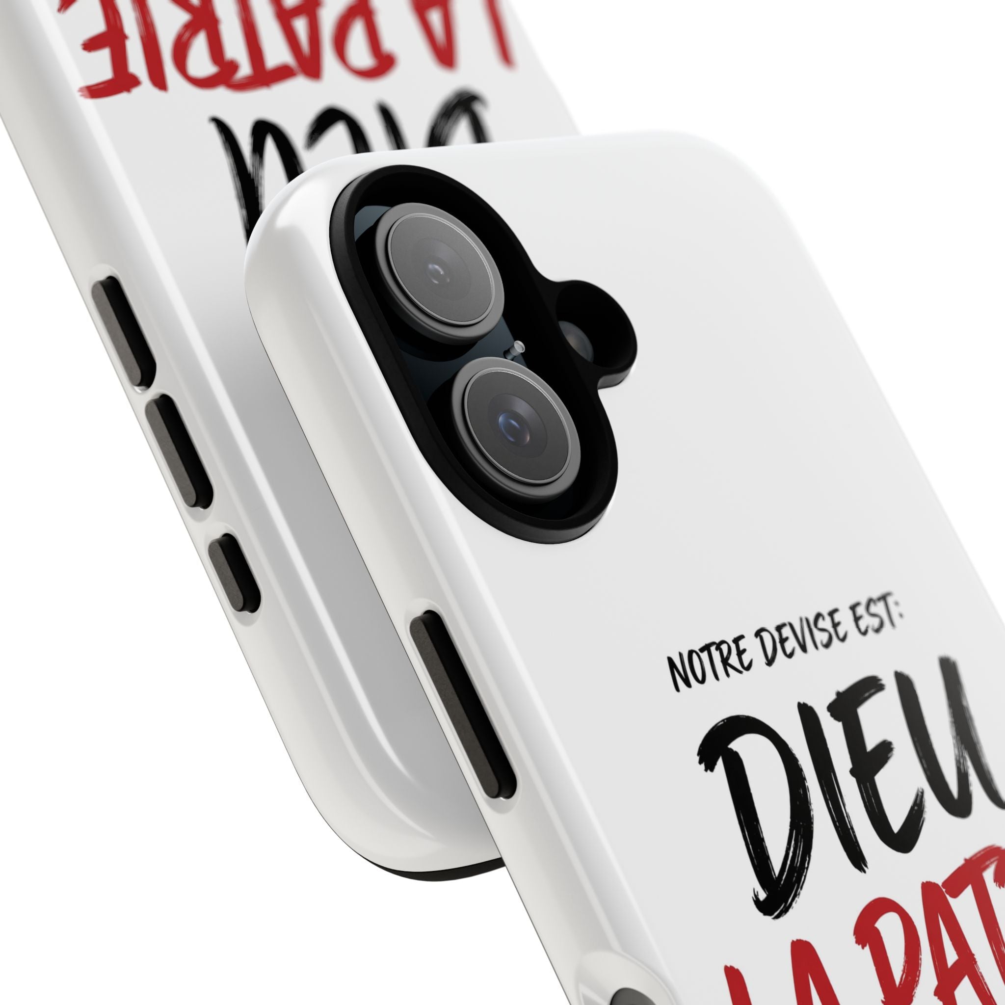 Phone Case - "Notre Devise Est: Dieu, La Patrie, Le Roi" French Patriotic Morocco Design