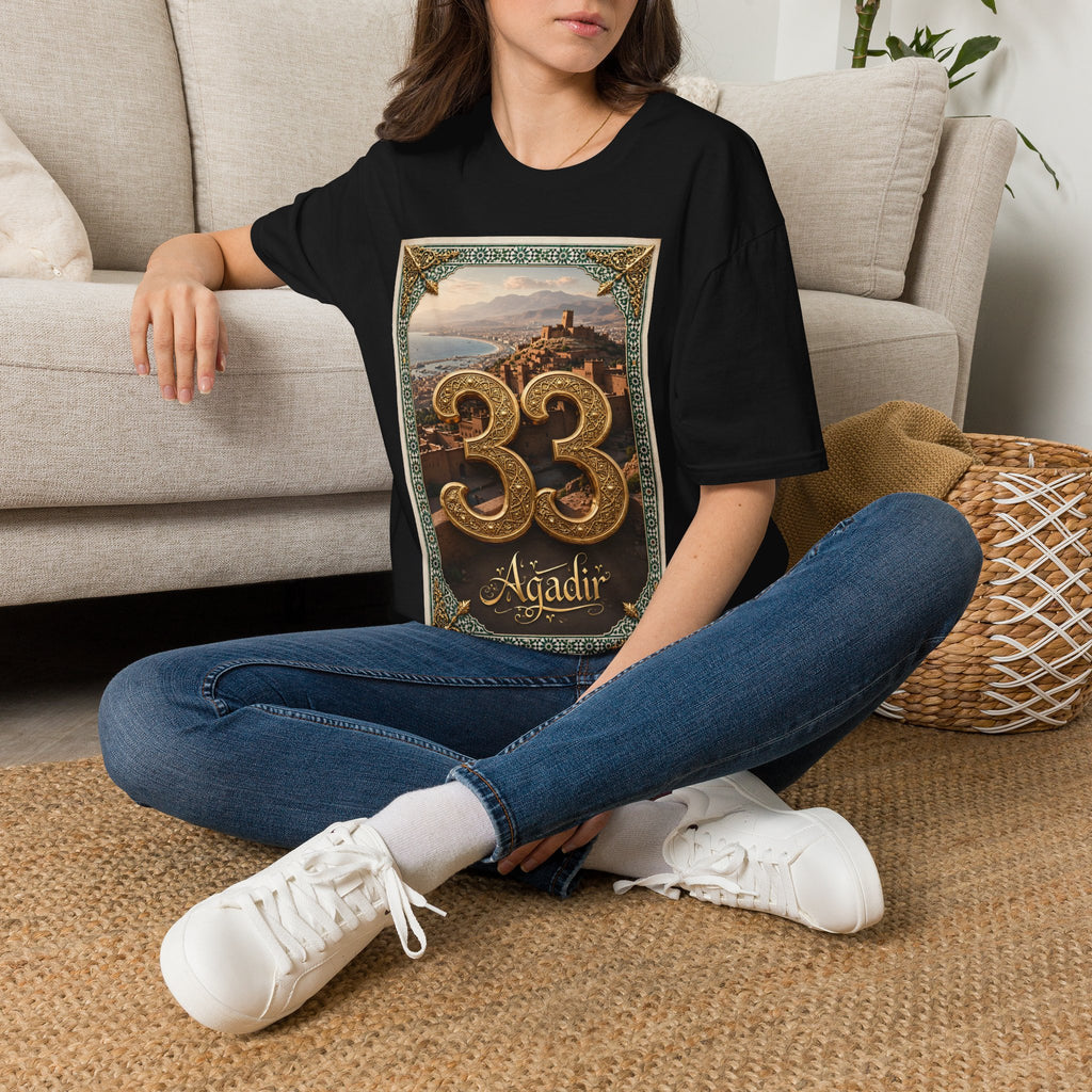 Moroccan Agadir 33 Vintage Poster T-Shirt