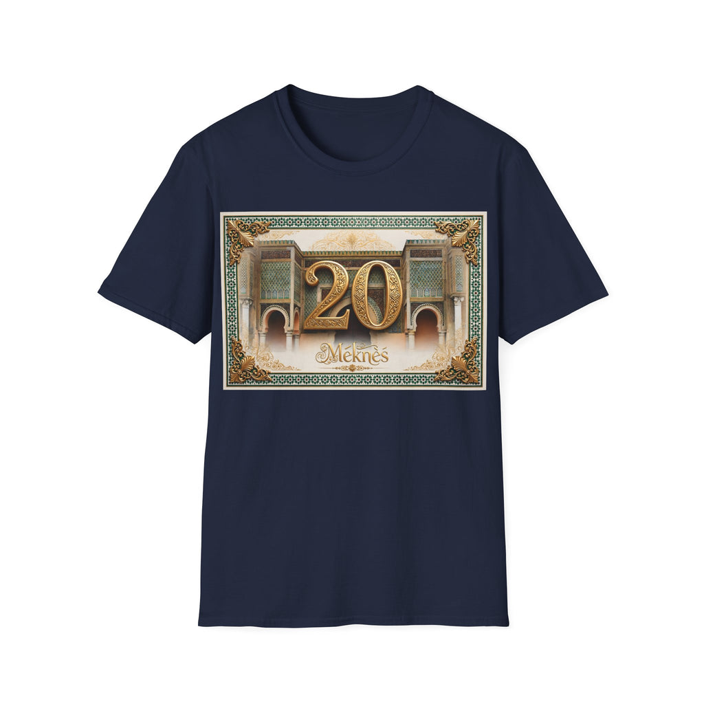 20th Birthday Moroccan Palace T-Shirt — Gold Zellige Anniversary Graphic Tee - LUMÏA