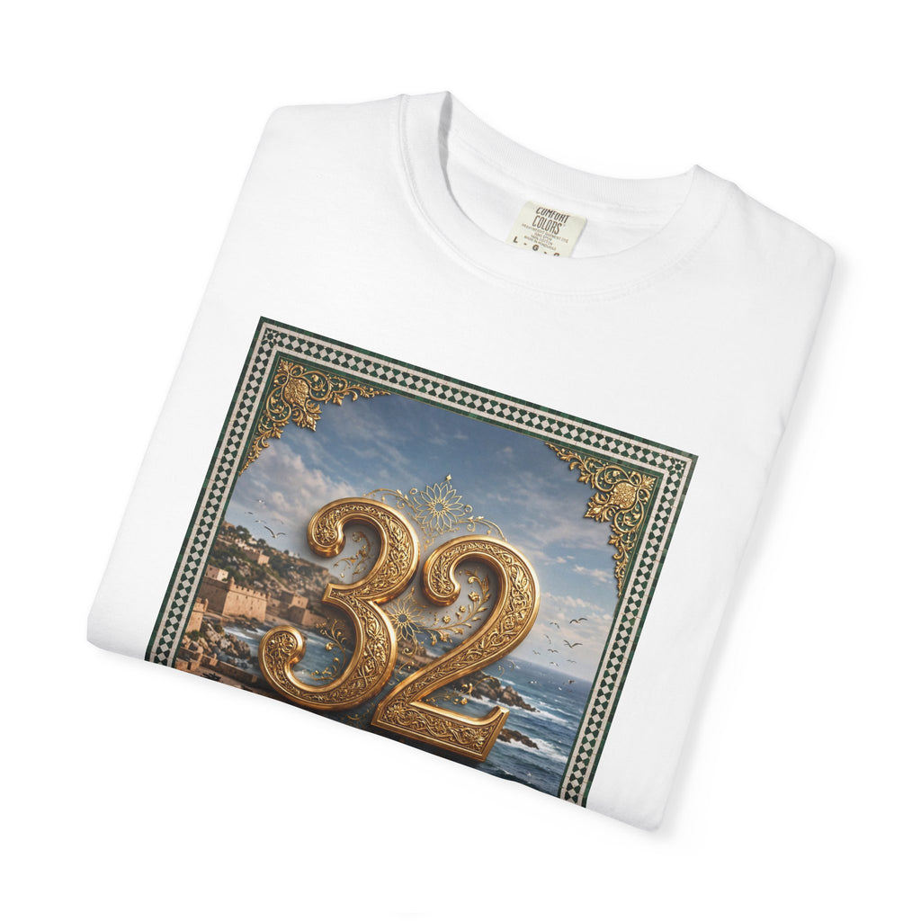 32 Seaside Vintage Graphic T-Shirt — "32 & Savoir" Nautical Poster Tee