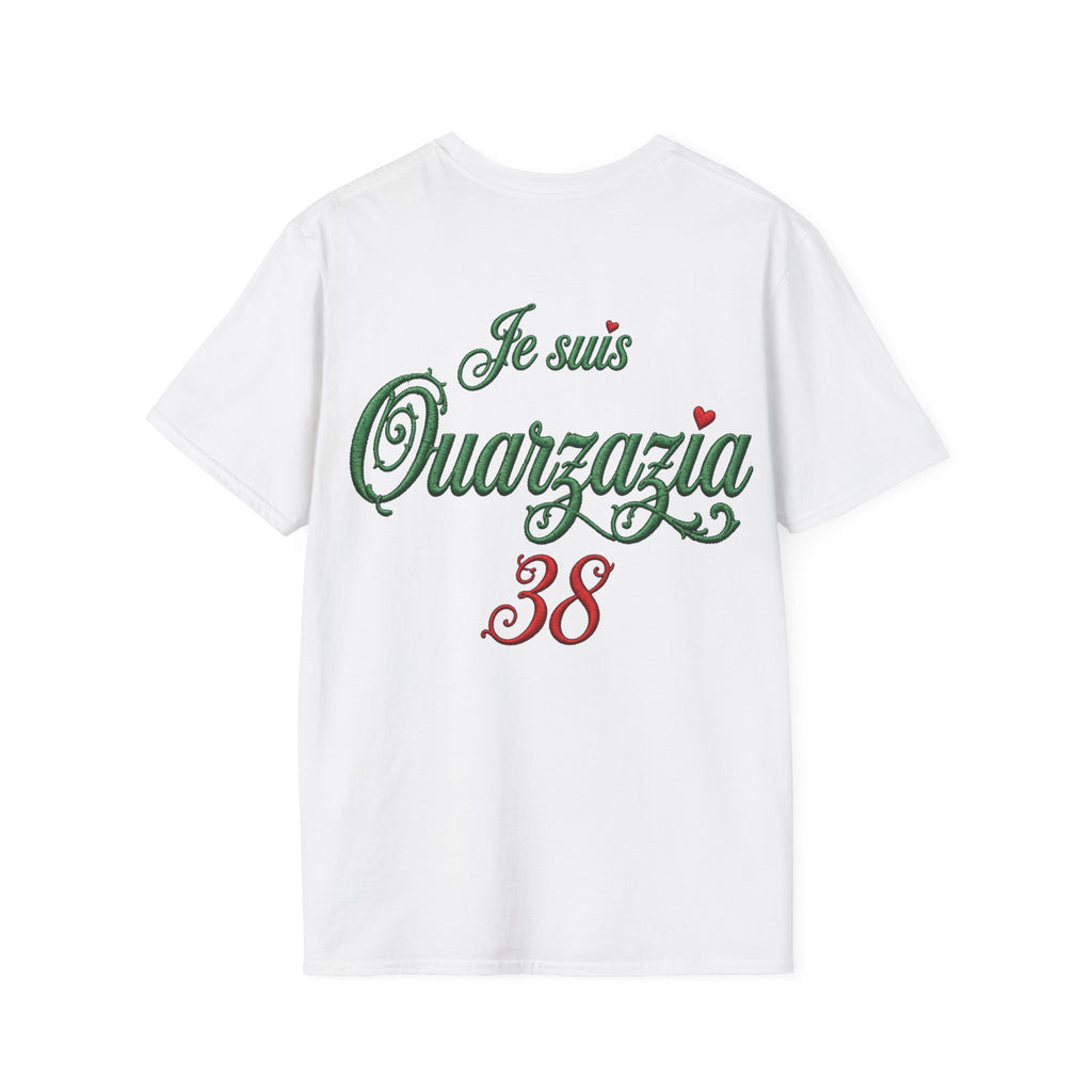 T-Shirt — Je suis Ouazzazia 38 Minimalist Chest Logo - LUMÏA