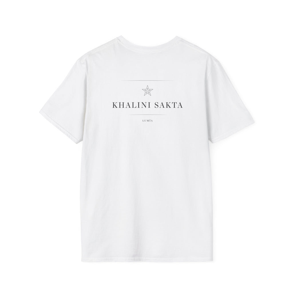 Khalini Sakta T‑Shirt — Bold Red Text Graphic Tee
