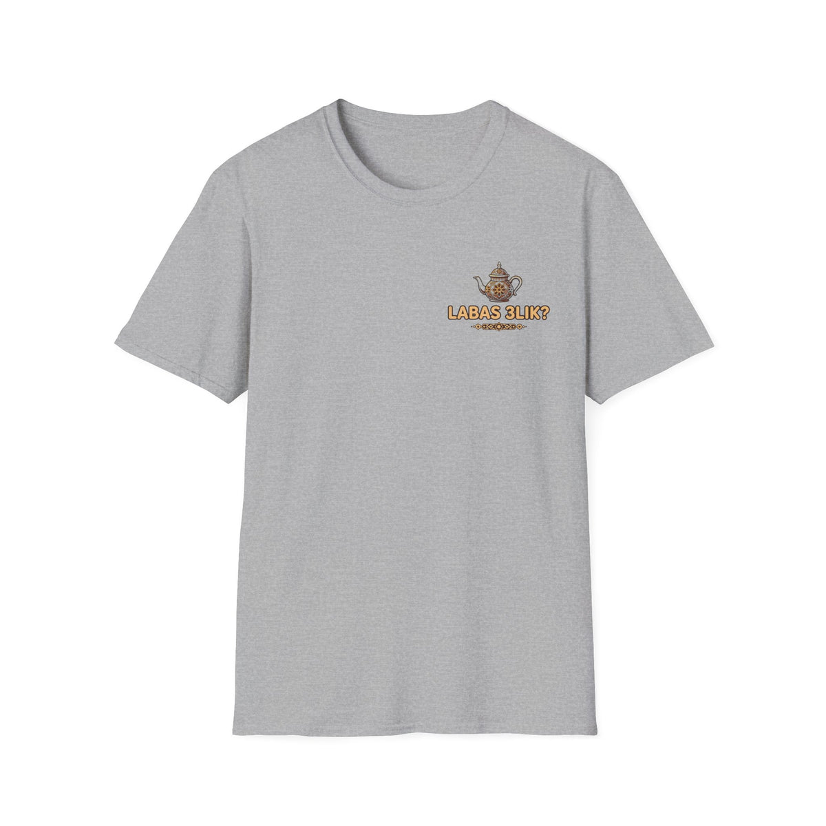 Labas 3lik ? T-Shirt Graphique Théière — Tee Cosy Salutation Lituanienne - LUMÏA
