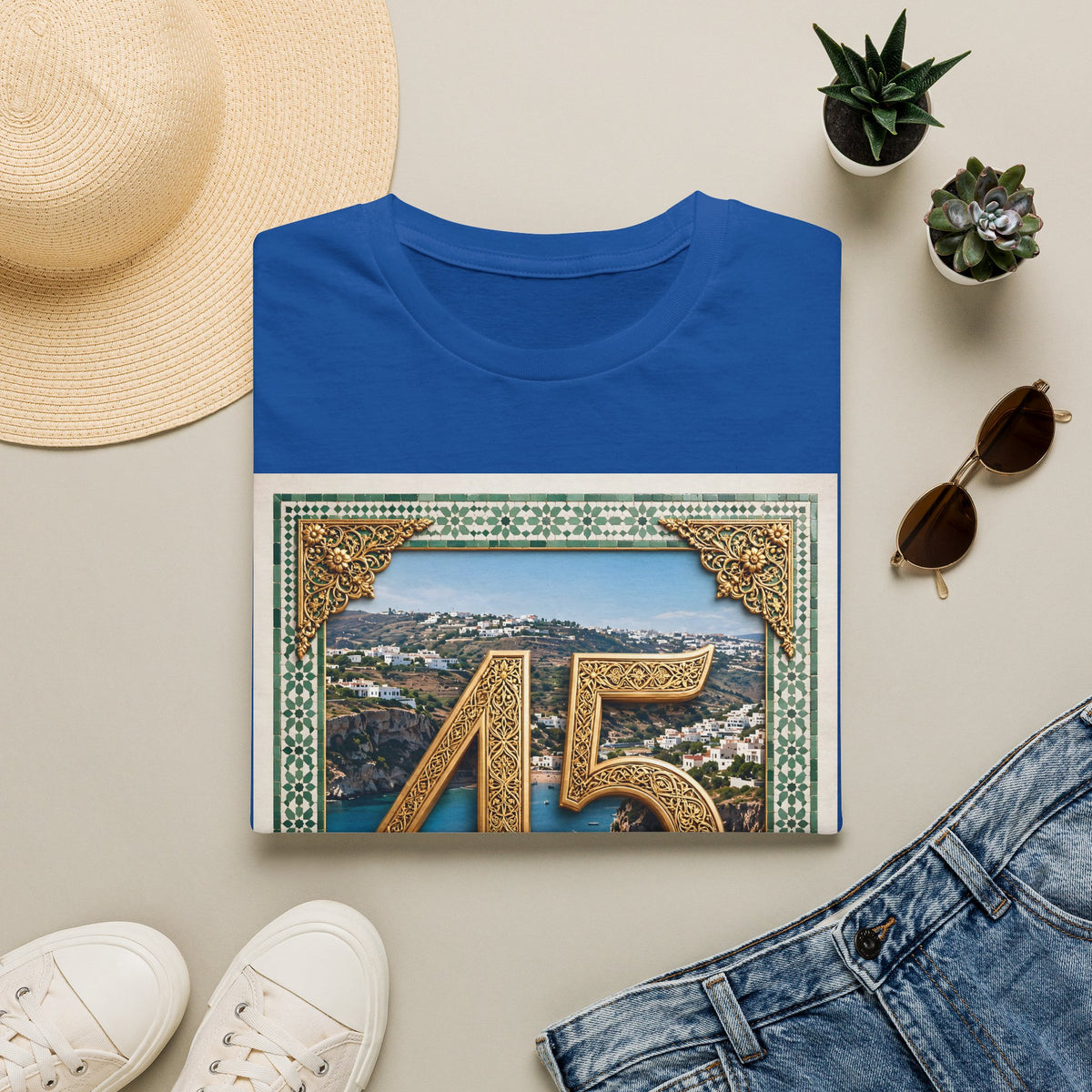 45 Al Hoceima Morocco Vintage Travel T-Shirt - LUMÏA