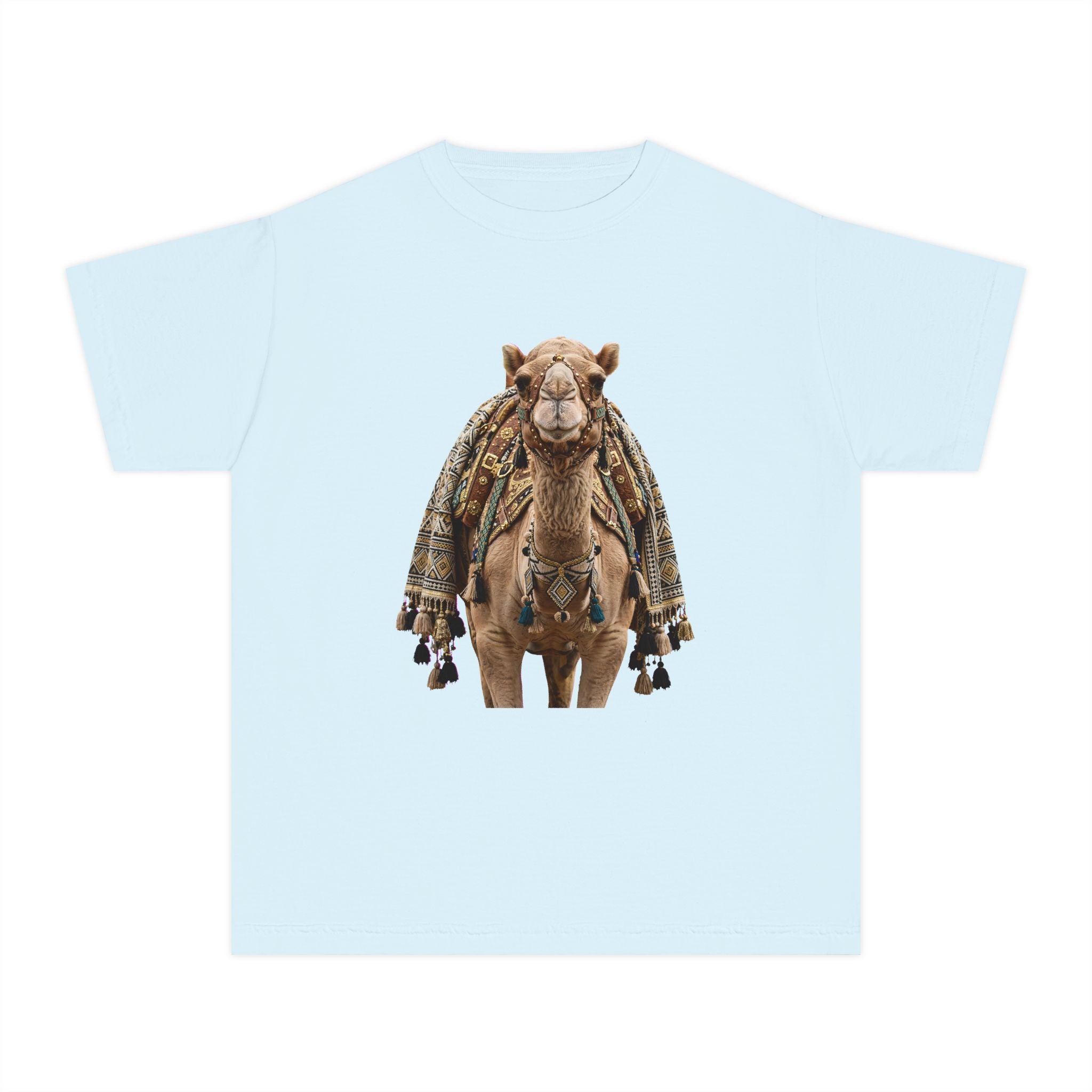 Youth Tee — Cute Camel Graphic Shirt (Boho Desert Vibe)