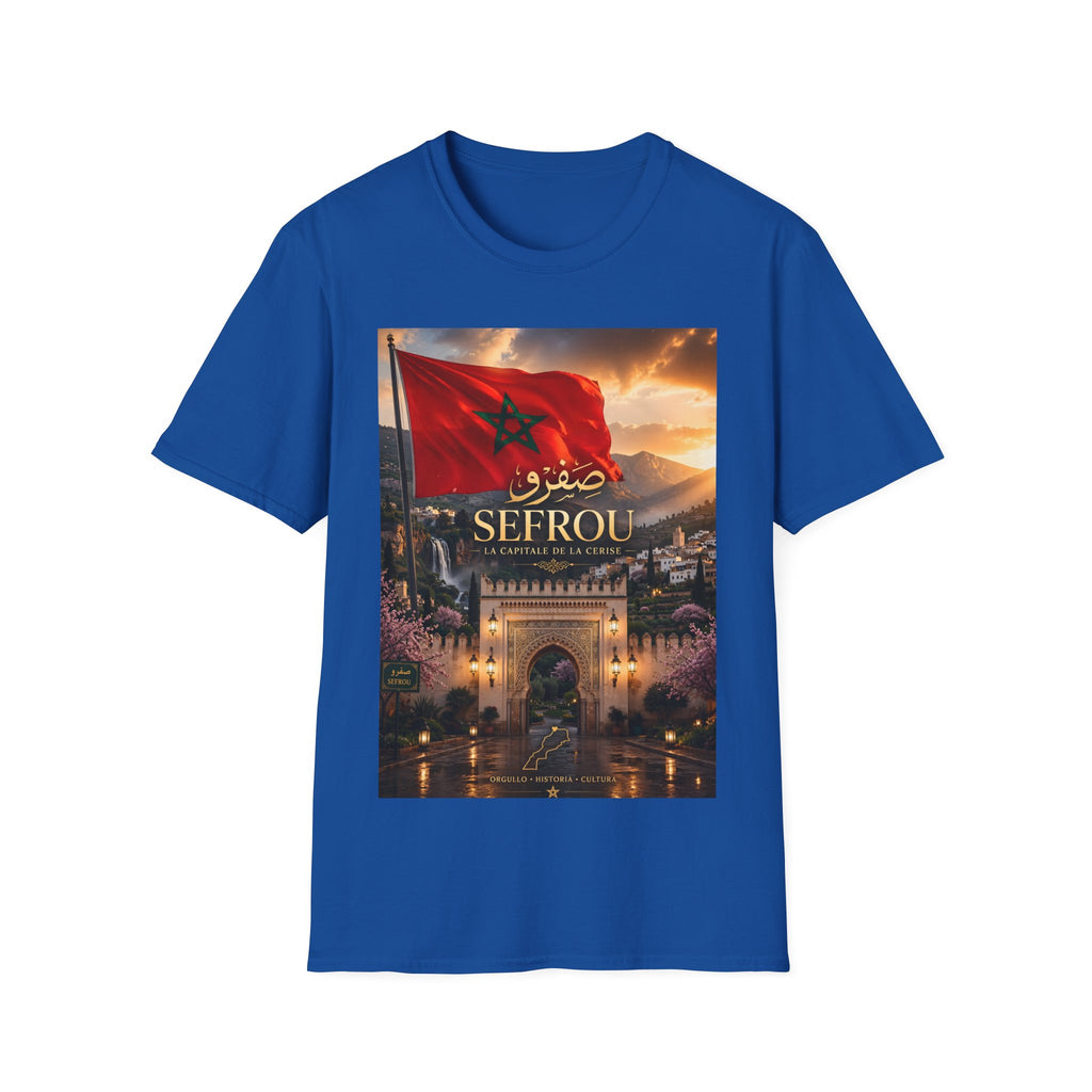Sefrou Flag T-Shirt — Moroccan City Pride Tee