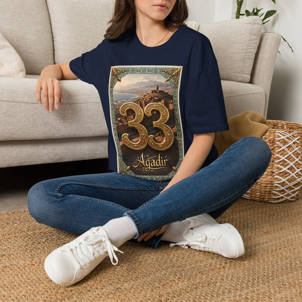 Moroccan Agadir 33 Vintage Poster T-Shirt