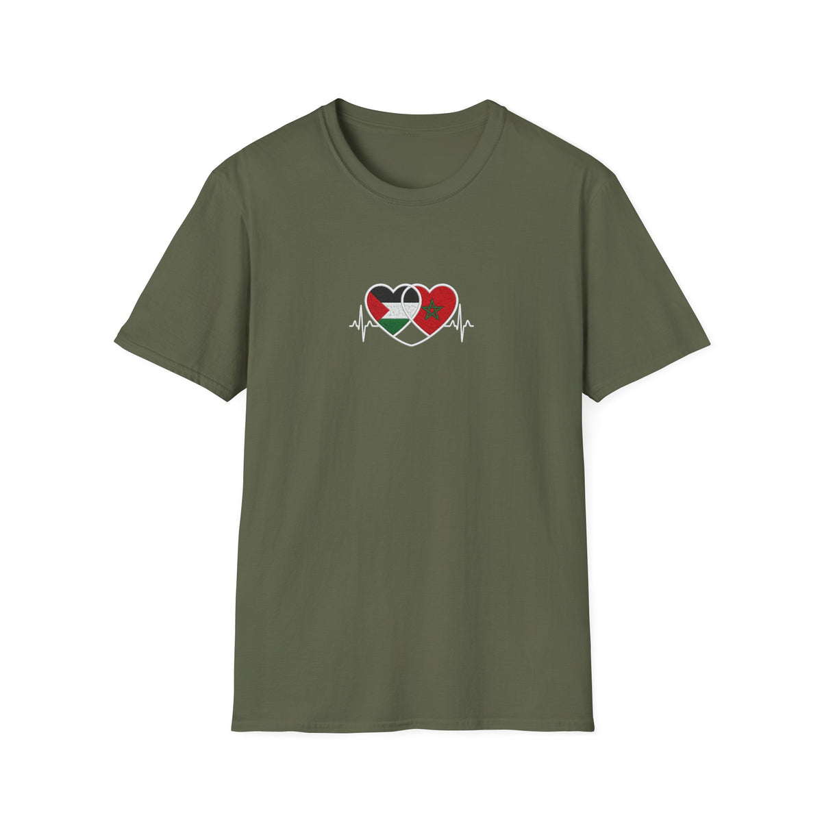 T-shirt Cœurs Maroc Palestine - LUMÏA