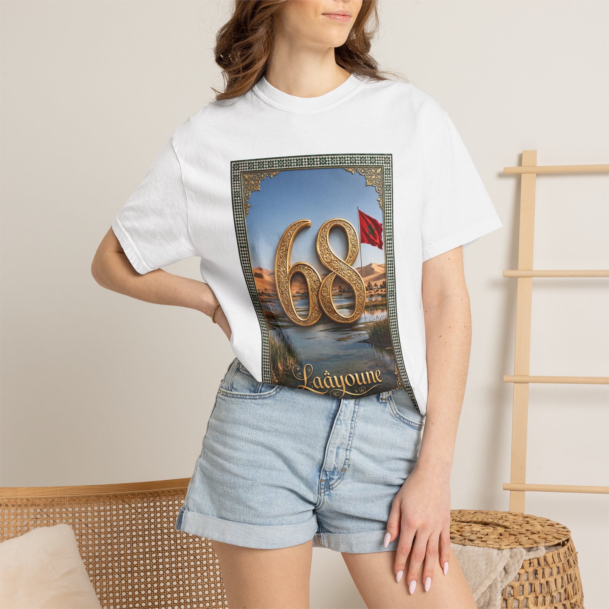68 Laayoune Graphic T-Shirt — Moroccan Cityscape Tee