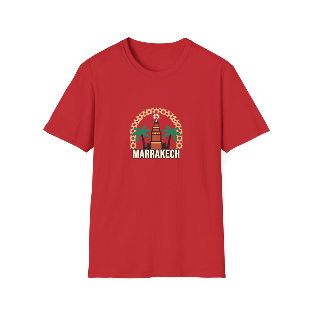 T-shirt Marrakech Palmiers — Souvenir de voyage au Maroc