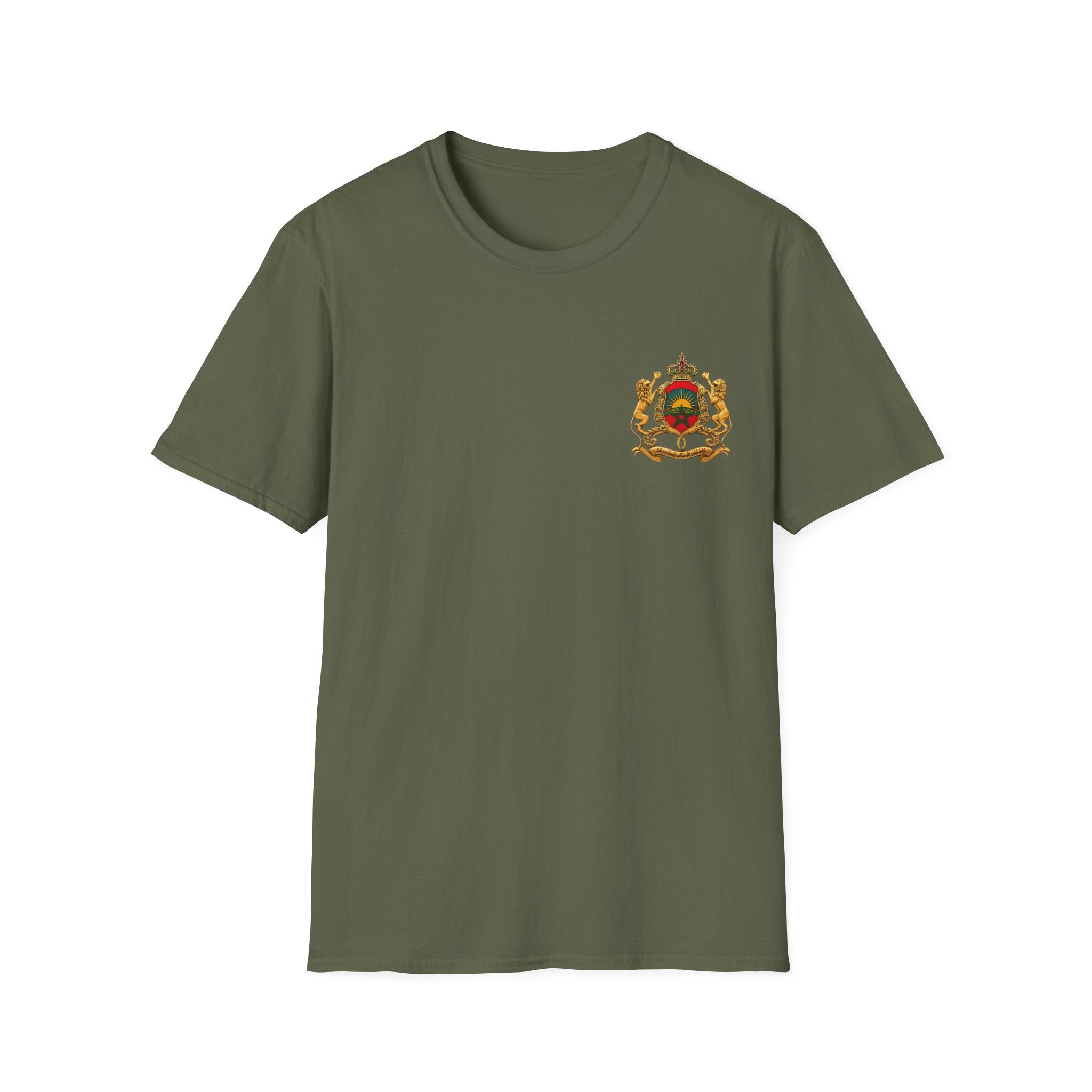 Vintage Heraldic Crest T-Shirt — Royal Coat of Arms Pocket Tee